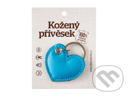 Klíčenka srdce modré