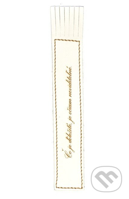 Záložka Čo je dôležité, je očiam neviditeľné