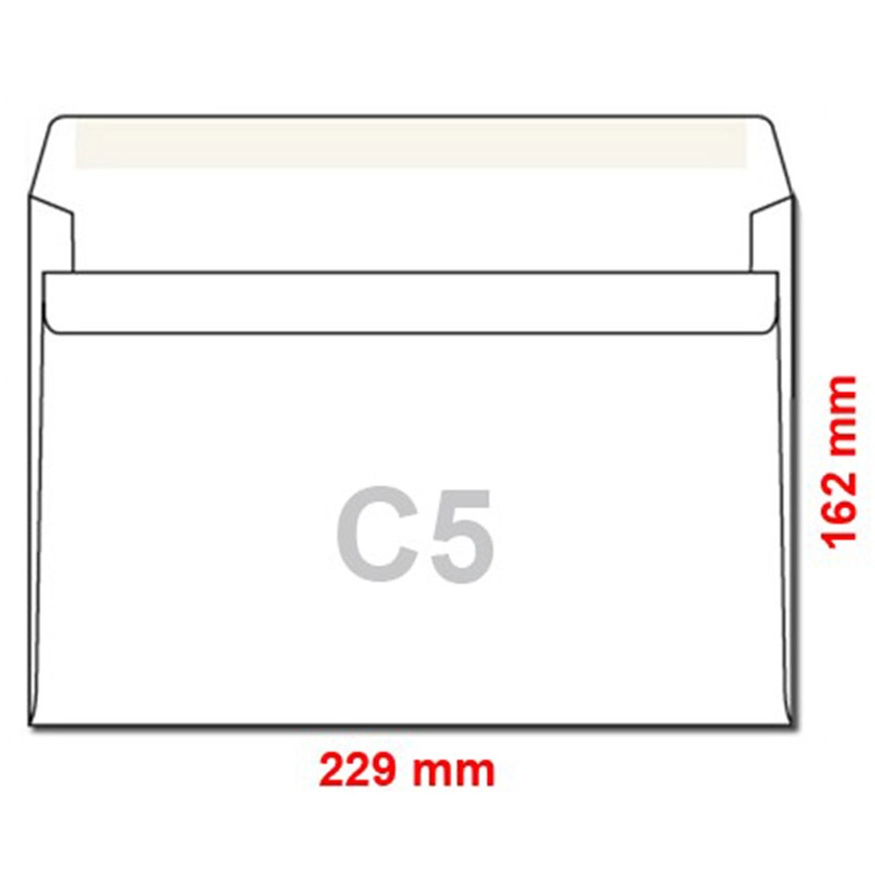 Samolepicí obálky C5, 25 ks