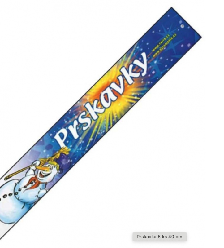 Prskavky 40 cm 5 ks