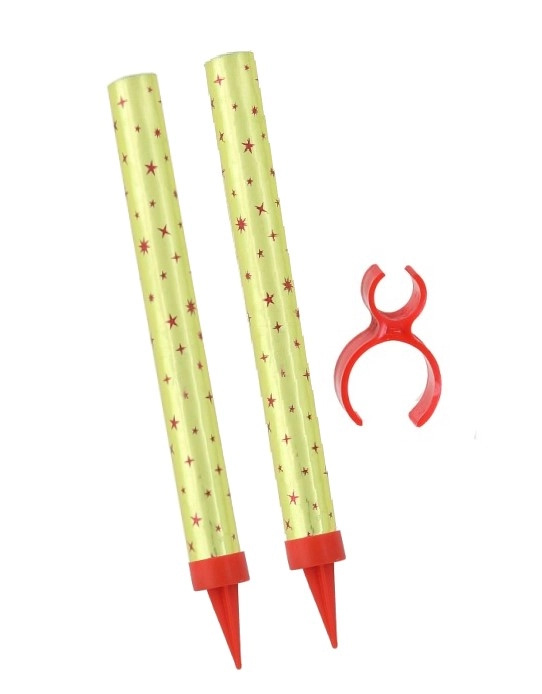 Rappa Fontána párty zlatá s držákem na láhev 35 sek 15 cm 8595596318117