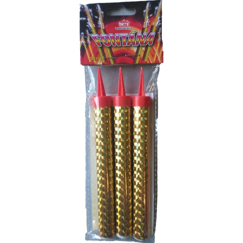 RAPPA Fontána párty zlatá 40 sek 12 cm