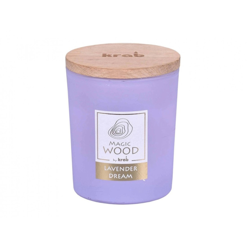 Svíčka Magic Wood s dřevěným knotem - Lavender Dream 300g  Anděl Přerov s.r.o.