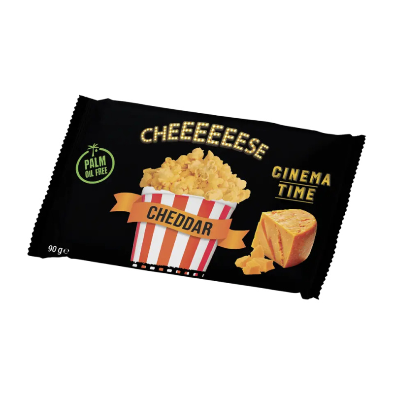 Cinema Time Mikrovlnný popcorn Premium Cheddar 90g