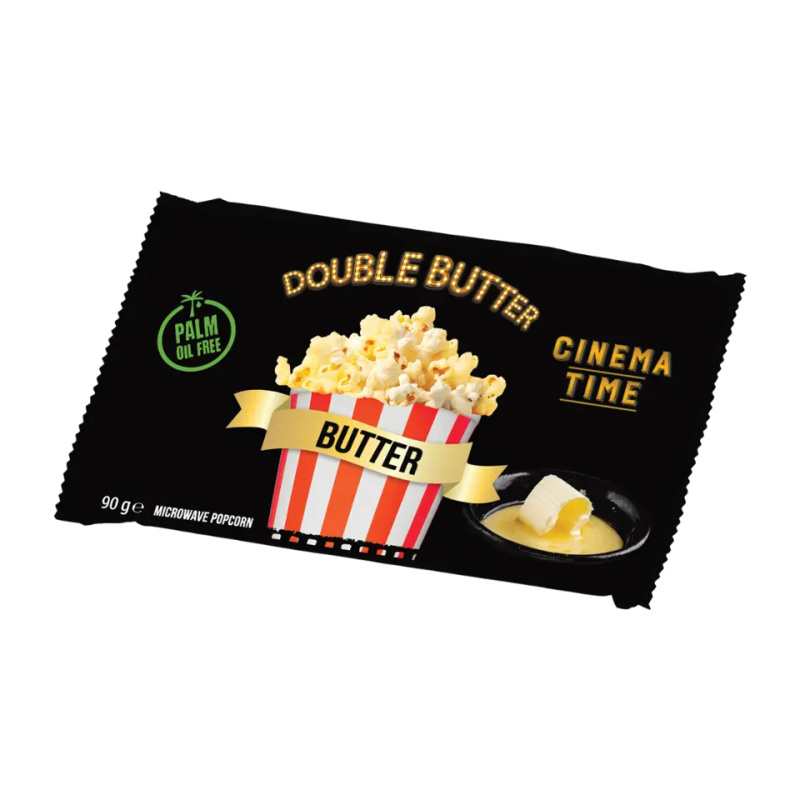 Cinema Time Mikrovlnný popcorn Premium Double Butter 90g