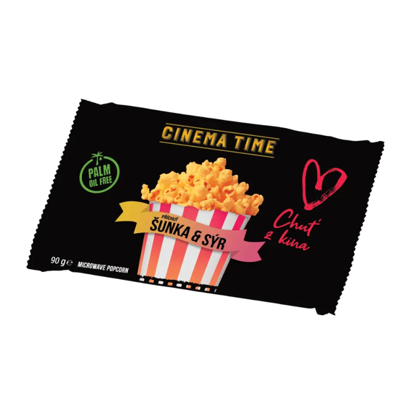 Cinema Time Mikrovlnný popcorn – Šunka sýr