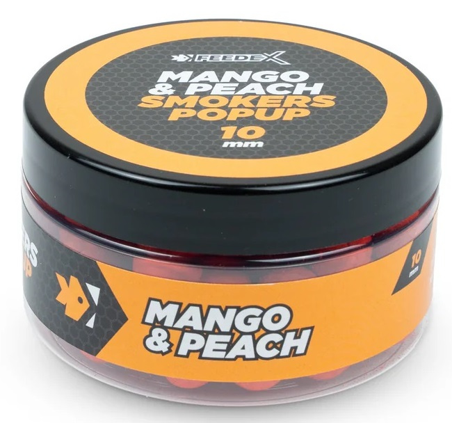 Feeder expert plovoucí boilie smokers pop-up 100 ml 10 mm - mango broskev