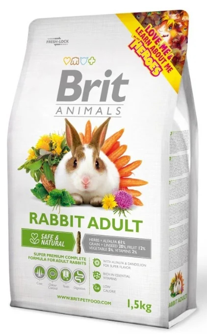 Brit Animals Rabbit Adult Complete 1,5 kg