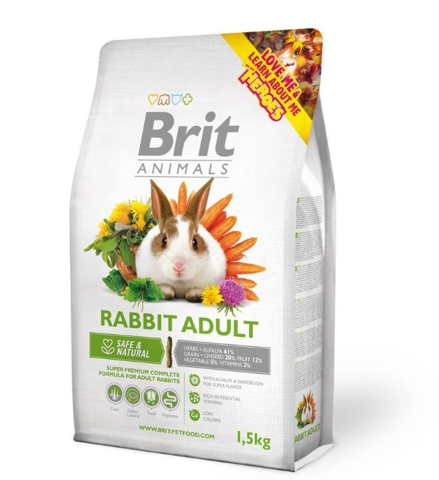 Brit Animals Rabbit Adult Complete 1,5 kg