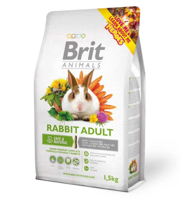Brit Animals Rabbit Adult Complete 1,5 kg