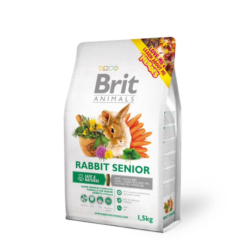 Brit Animals Rabbit Senior Complete 1,5 kg