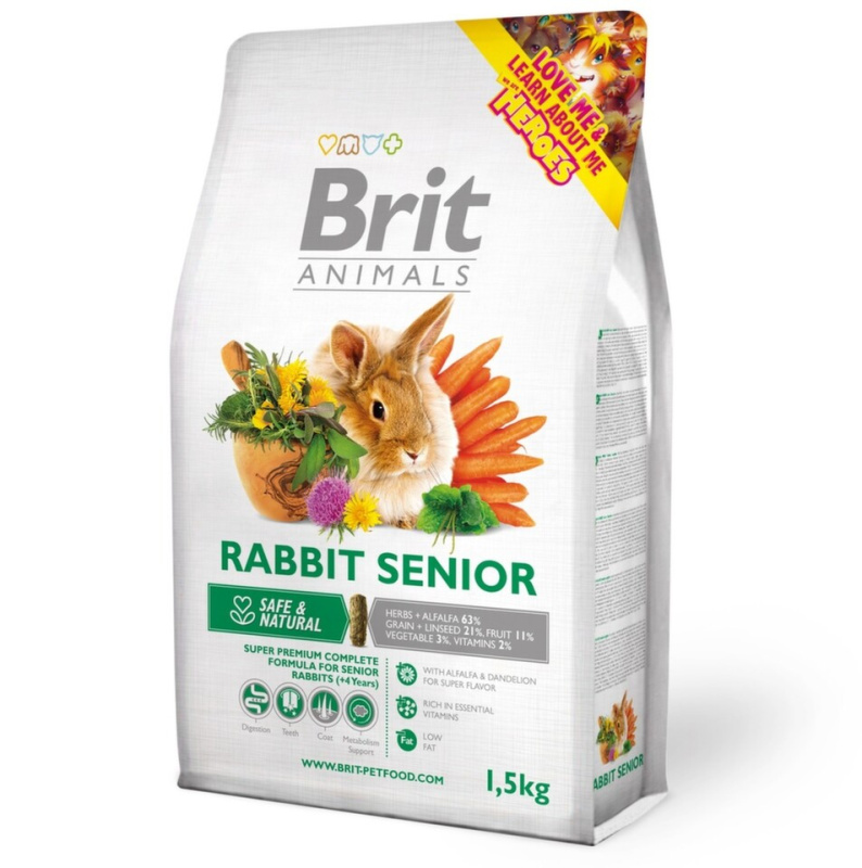 Brit Animals Rabbit Senior Complete 1,5 kg