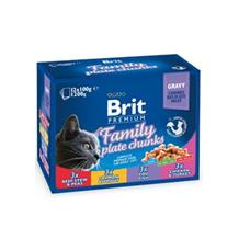 Brit Premium Cat kapsa Family Plate 1200 g (12x100 g)