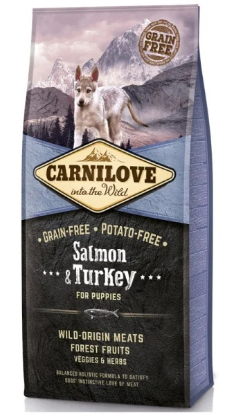 Carnilove Dog Puppy Salmon/Turkey - 12kg