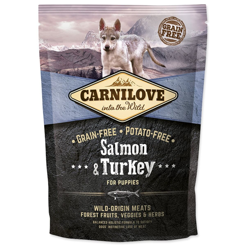 Carnilove krmivo pro štěňata losos a krocan, 1,5kg
