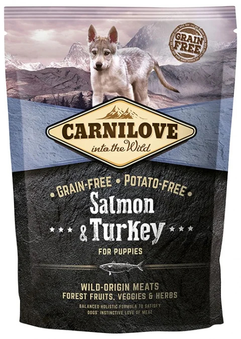 Carnilove krmivo pro štěňata losos a krocan, 1,5kg
