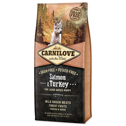 Carnilove Dog Salmon & Turkey for LB Puppies 12 kg