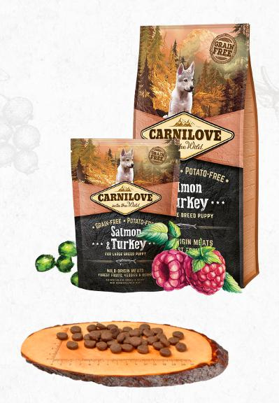 Carnilove Dog Salmon & Turkey for LB Puppies 12 kg