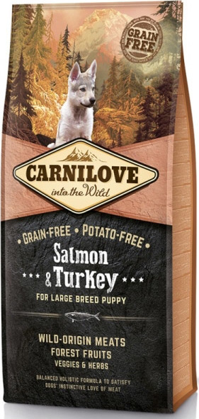 Carnilove Dog Salmon & Turkey for LB Puppies 12 kg