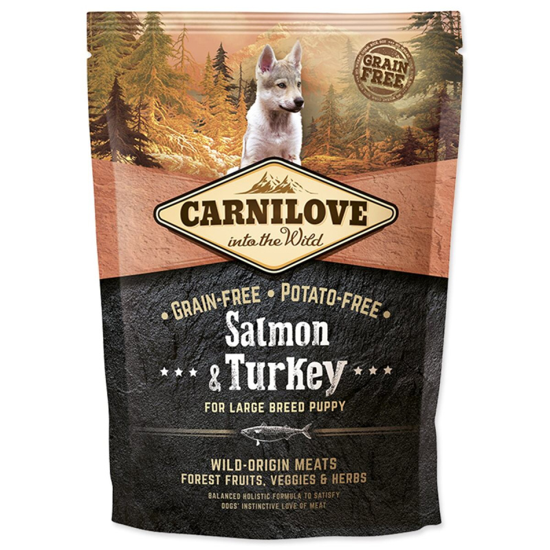 Carnilove Dog Salmon & Turkey for LB Puppies 1,5 kg