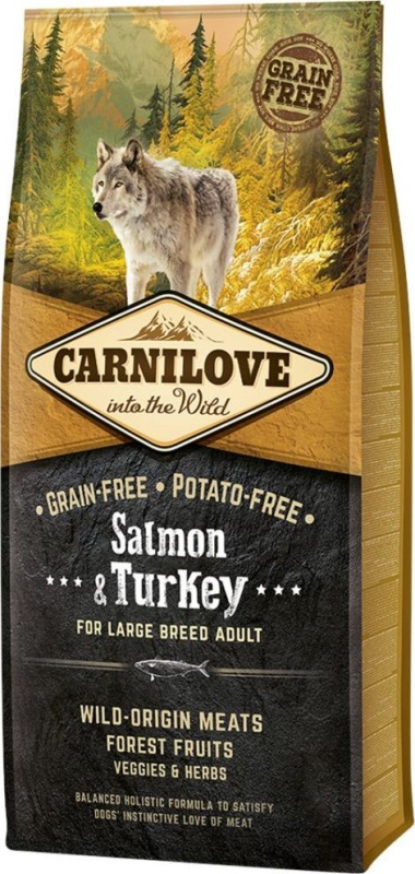 Carnilove Dog Salmon & Turkey for LB Adult 12 kg