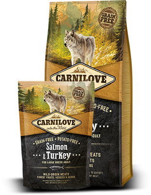 Carnilove Dog Salmon & Turkey for LB Adult 1,5 kg