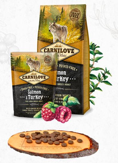 Carnilove Dog Salmon & Turkey for LB Adult 1,5 kg
