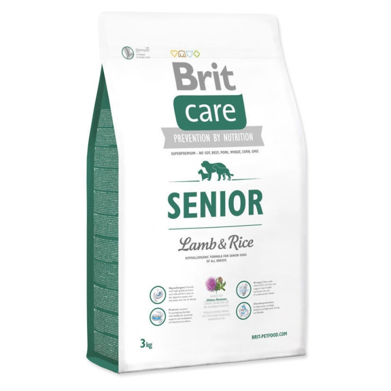 BRIT Care Senior Lamb & Rice granule pro psy 3 kg