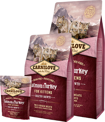 CARNILOVE Kittens Salmon and Turkey Healthy Growth 400 g