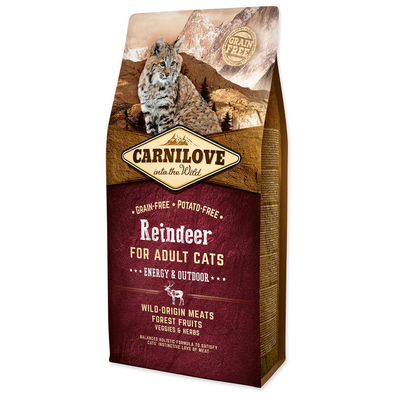 Carnilove Reindeer for Adult Cats - Energy & Outdoor 6 kg