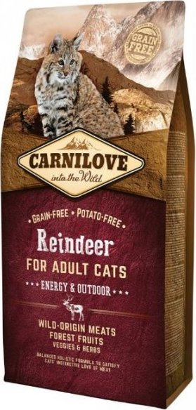 Carnilove Reindeer for Adult Cats - Energy & Outdoor 6 kg