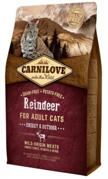 Carnilove Reindeer for Adult Cats - Energy & Outdoor 2 kg