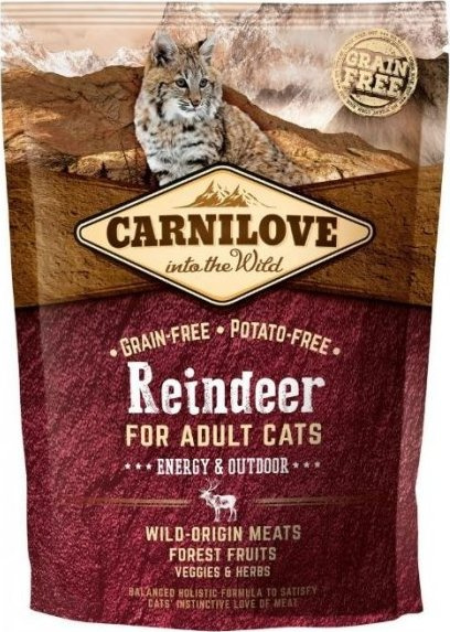 Carnilove Reindeer for Adult Cats - Energy & Outdoor 400 g