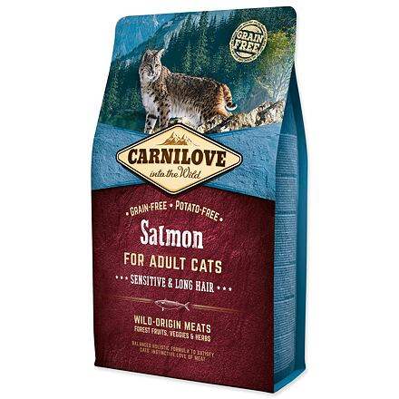 Carnilove Salmon for Adult Cats - Sensitive & Long Hair 2 kg