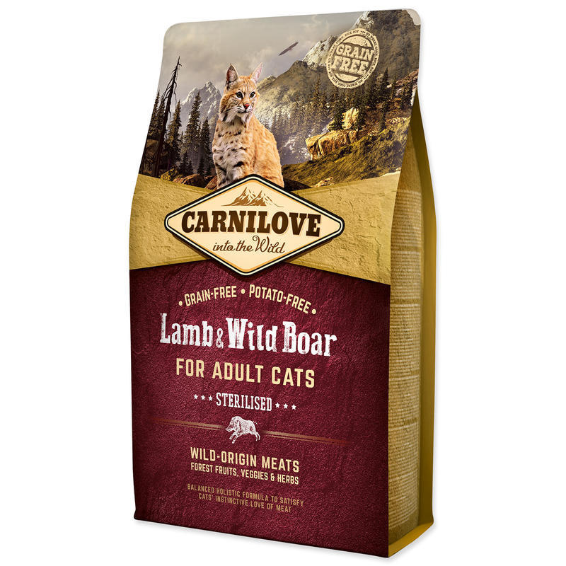 Carnilove Lamb & Wild Board for Adult Cats- Sterilised 2 kg