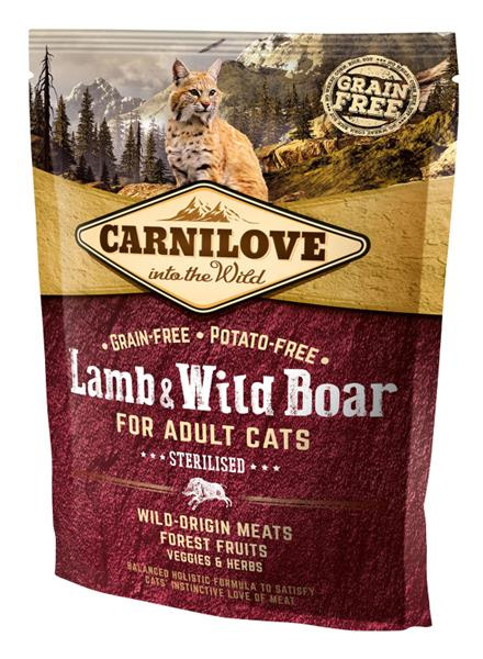 Carnilove Lamb & Wild Board for Adult Cats- Sterilised 400 g