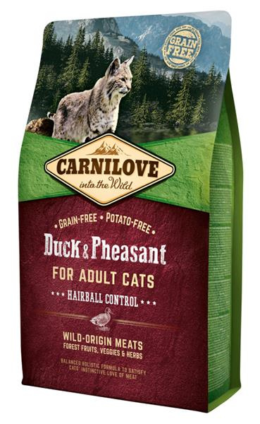 Carnilove Duck & Pheasant for Adult Cats – Hairball Control 2 kg
