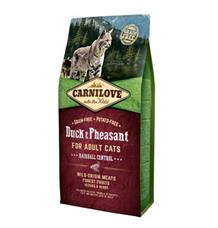 Carnilove Duck & Pheasant for Adult Cats – Hairball Control 2 kg