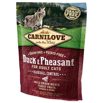 Carnilove Duck & Pheasant for Adult Cats – Hairball Control 400 g