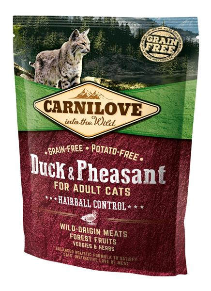 Carnilove Duck & Pheasant for Adult Cats – Hairball Control 400 g