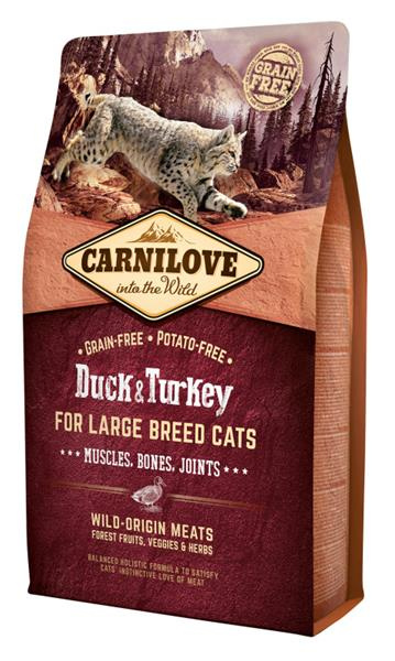 Carnilove Duck & Turkey for Large Breed Cats  - Muscles, Bones, Joints 2 kg