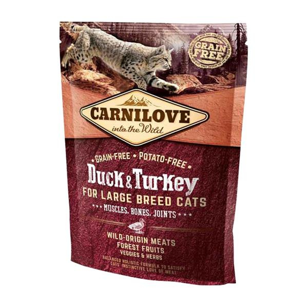CARNILOVE Duck and Turkey Large Breed Cats Muscles, Bones, Joints 400 g