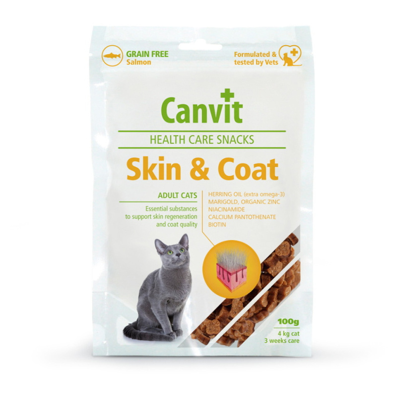 Canvit Snack Skin & Coat Salmon - 100g