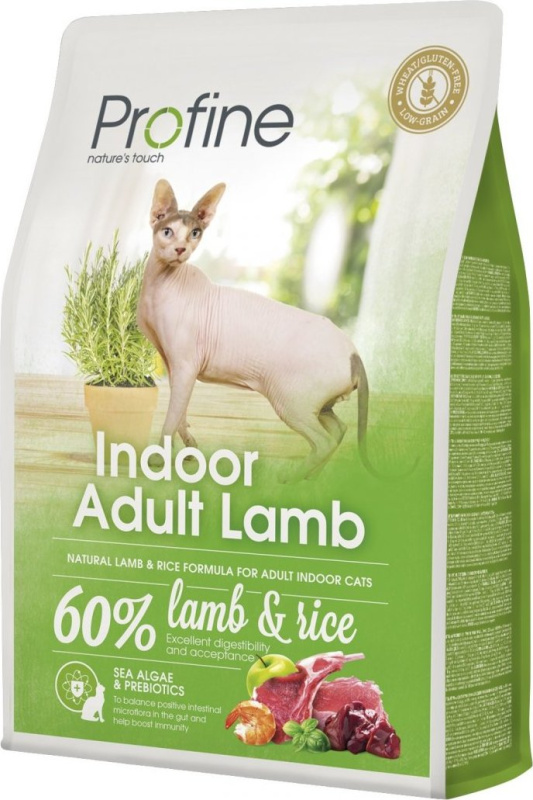 Profine Cat krmivo pro uvnitř žijící dospělé kočky s jehněčím a rýží, 2 kg