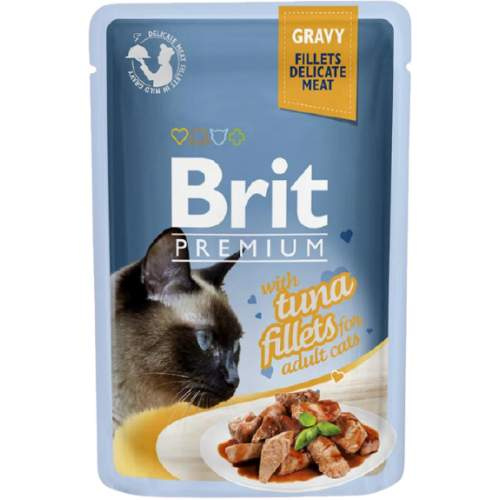 Kapsička BRIT Premium Cat Delicate Fillets in Gravy with Tuna 85g