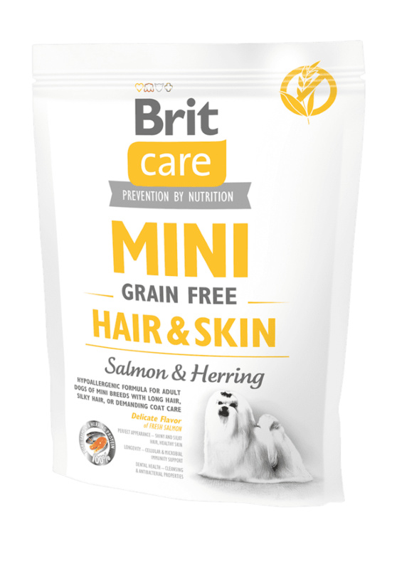 BRIT Care Dog Mini Grain Free Hair & Skin 400 g