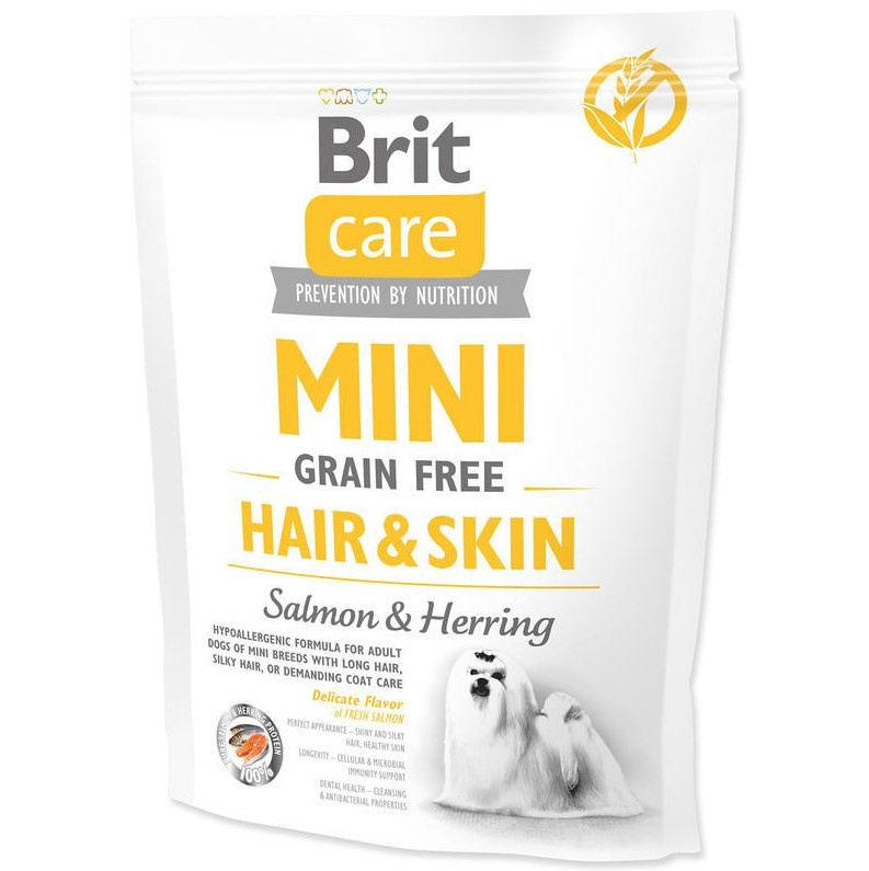 BRIT Care Dog Mini Grain Free Hair & Skin 400 g