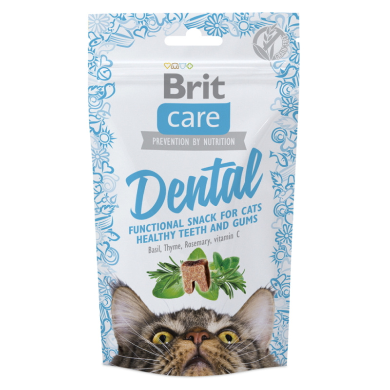 Brit Care Cat Snack Dental  50g