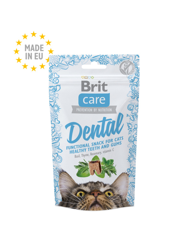 Brit Care Cat Snack Dental  50g