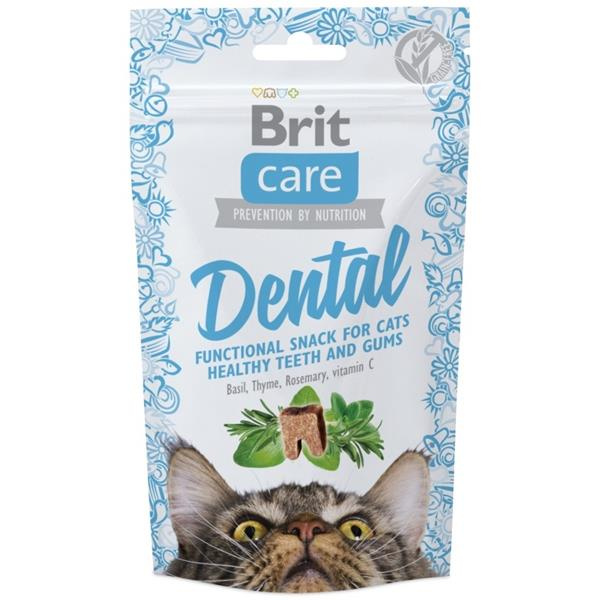 Brit Care Cat Snack Dental  50g